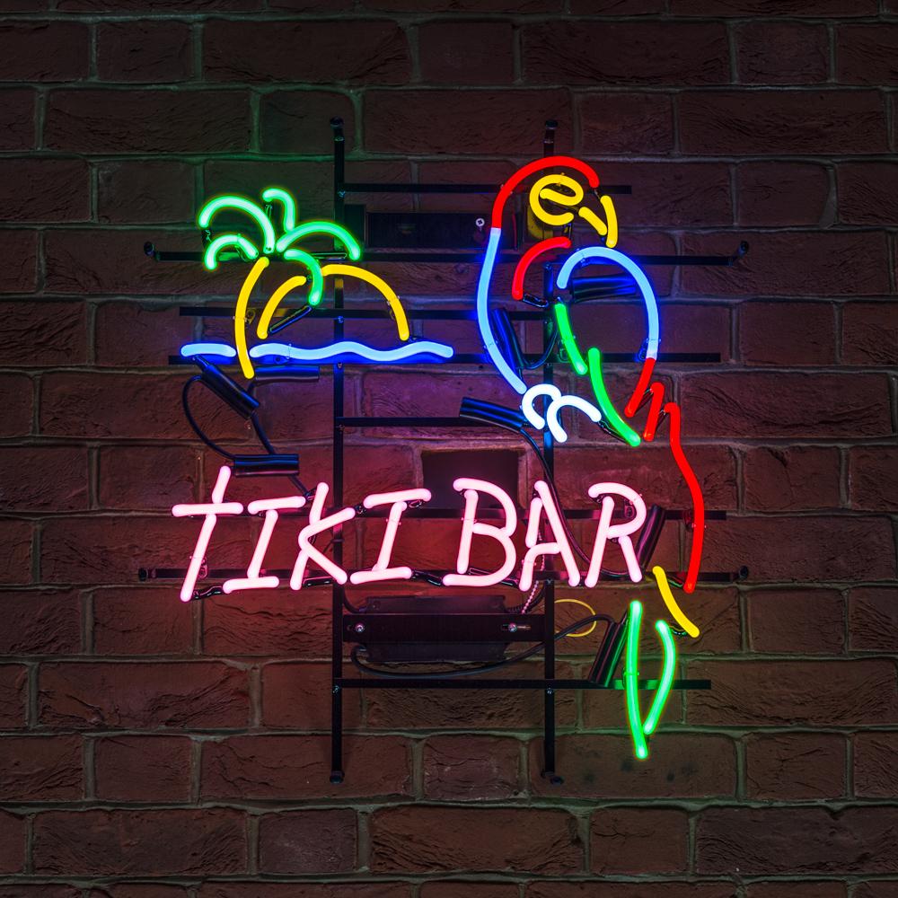 Tiki Bar Large Parrot Neon Sign